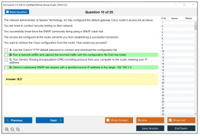 ECCouncil 312-50v12 Certified Ethical Hacker Exam (CEHv12) Practice test exam simulator test engine exam Prep practice test questions answers Image 10