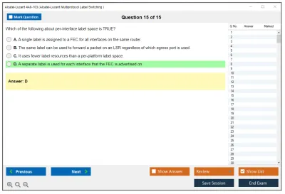 Alcatel-Lucent 4A0-103 Alcatel-Lucent Multi Protocol Label Switching Practice test exam simulator test engine exam Prep practice test questions answers Image 15