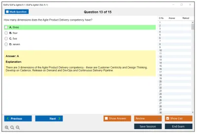 SAFe SAFe-Agilist-5.1 SAFe Agilist (SA) 5.1 Practice test exam simulator test engine exam Prep practice test questions answers Image 13