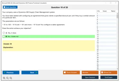 Microsoft MB-330 Microsoft Dynamics 365 Supply Chain Management Practice test exam simulator test engine exam Prep practice test questions answers Image 18