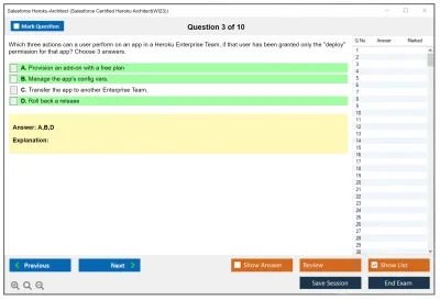 Salesforce Heroku-Architect Salesforce Certified Heroku Architect Practice test exam simulator test engine exam Prep practice test questions answers Image 3