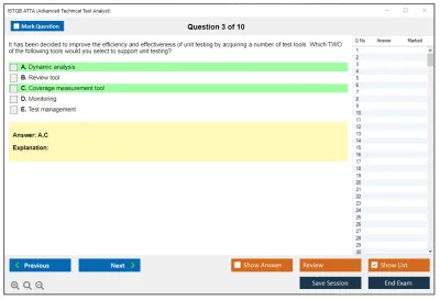 ISTQB ATTA Advanced Technical Test Analyst Practice test exam simulator test engine exam Prep practice test questions answers Image 3