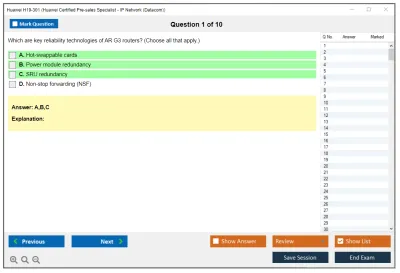 Huawei H19-301 Huawei Certified Pre-sales Associate-IP Network Practice test exam simulator test engine exam Prep practice test questions answers Image 1