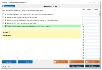 CloudBees CJE Certified Jenkins Engineer (CJE) Practice test exam simulator test engine exam Prep practice test questions answers Image 7