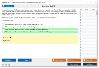 Salesforce CRT-211 Prepare for your Advanced Administrator Certification Exam Practice test exam simulator test engine exam Prep practice test questions answers Image 4