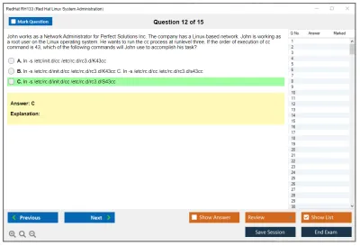 RedHat RH133 Red Hat Linux System Administration Practice test exam simulator test engine exam Prep practice test questions answers Image 12