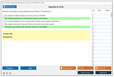 Cisco 350-901 Developing Applications using Cisco Core Platforms and APIs (DEVCOR) Practice test exam simulator test engine exam Prep practice test questions answers Image 6