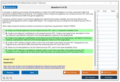 Amazon AWS SAP-C02 AWS Certified Solutions Architect - Professional Practice test exam simulator test engine exam Prep practice test questions answers Image 6