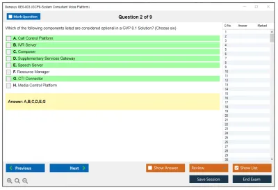 Genesys GE0-803 Genesys Certified Professional 8 System Consultant, Voice Platform (GCP8 - CVP) Practice test exam simulator test engine exam Prep practice test questions answers Image 2