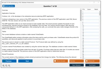 Microsoft 70-764 Administering a SQL Database Infrastructure Practice test exam simulator test engine exam Prep practice test questions answers Image 7