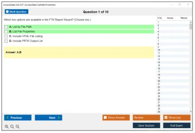 AccessData A30-327 AccessData Certified Examiner Practice test exam simulator test engine exam Prep practice test questions answers Image 1