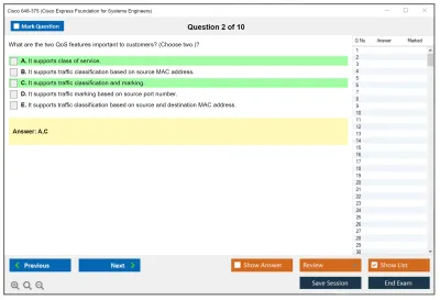 Cisco 648-375 Cisco Express Foundation for Systems Engineers Practice test exam simulator test engine exam Prep practice test questions answers Image 2