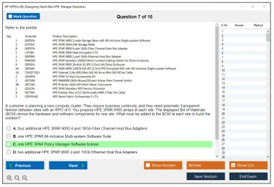 HP HPE0-J58 Designing Multi-Site HPE Storage Solutions Practice test exam simulator test engine exam Prep practice test questions answers Image 7