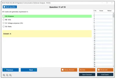 BICSI RCDD-002 BICSI Registered Communications Distribution Designer - RCDD Practice test exam simulator test engine exam Prep practice test questions answers Image 11