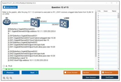 Huawei H12-211_V2.2 HCIA-Routing &amp; Switching V2.2 Practice test exam simulator test engine exam Prep practice test questions answers Image 12