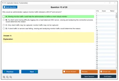 F5 101 Application Delivery Fundamentals Practice test exam simulator test engine exam Prep practice test questions answers Image 15