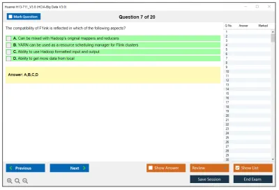 Huawei H13-711_V3.0 HCIA-Big Data V3.0 Practice test exam simulator test engine exam Prep practice test questions answers Image 7
