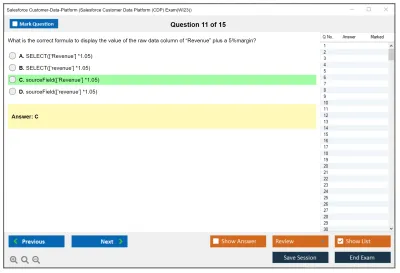 Salesforce Customer-Data-Platform Salesforce Customer Data Platform (CDP) Practice test exam simulator test engine exam Prep practice test questions answers Image 11
