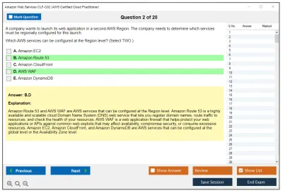 Amazon Web Services CLF-C02 AWS Certified Cloud Practitioner Practice test exam simulator test engine exam Prep practice test questions answers Image 2