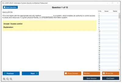 ISC2 CISSP-ISSAP Information Systems Security Architecture Professional Practice test exam simulator test engine exam Prep practice test questions answers Image 1