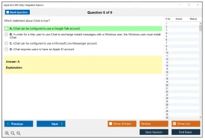 Apple 9L0-406 Mac Integration Basics Practice test exam simulator test engine exam Prep practice test questions answers Image 6