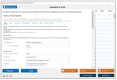 Microsoft AZ-104 Microsoft Azure Administrator Practice test exam simulator test engine exam Prep practice test questions answers Image 9