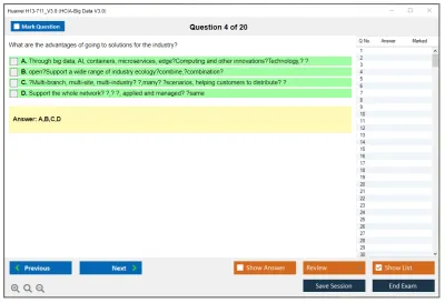 Huawei H13-711_V3.0 HCIA-Big Data V3.0 Practice test exam simulator test engine exam Prep practice test questions answers Image 4