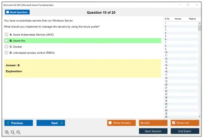 Microsoft AZ-900 Microsoft Azure Fundamentals Practice test exam simulator test engine exam Prep practice test questions answers Image 15