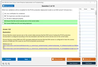 Cisco 500-444 Cisco Contact Center Enterprise Implementation and Troubleshooting Practice test exam simulator test engine exam Prep practice test questions answers Image 3