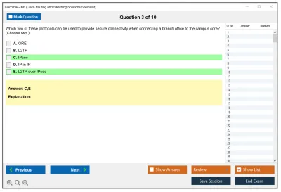Cisco 644-066 Cisco Routing and Switching Solutions Specialist Practice test exam simulator test engine exam Prep practice test questions answers Image 3