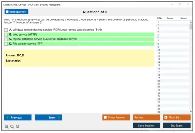 Alibaba Cloud ACP-Sec1 ACP Cloud Security Professional Practice test exam simulator test engine exam Prep practice test questions answers Image 1