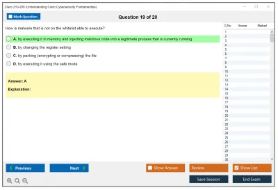 Cisco 210-250 Understanding Cisco Cybersecurity Fundamentals Practice test exam simulator test engine exam Prep practice test questions answers Image 19