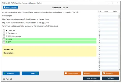 F5 301a BIG-IP LTM Specialist: Architect Set-Up & Deploy Practice test exam simulator test engine exam Prep practice test questions answers Image 1