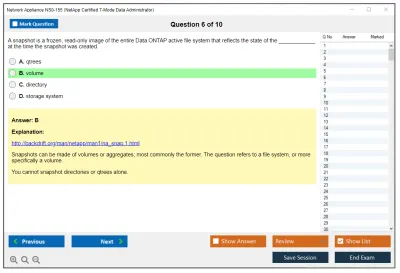 Network Appliance NS0-155 Data ONTAP 7-Mode Administrator Practice test exam simulator test engine exam Prep practice test questions answers Image 6