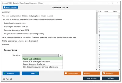 Microsoft AZ-305 Designing Microsoft Azure Infrastructure Solutions Practice test exam simulator test engine exam Prep practice test questions answers Image 3