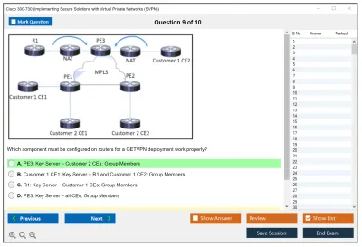 Cisco 300-730 Implementing Secure Solutions with Virtual Private Networks (SVPN) Practice test exam simulator test engine exam Prep practice test questions answers Image 9
