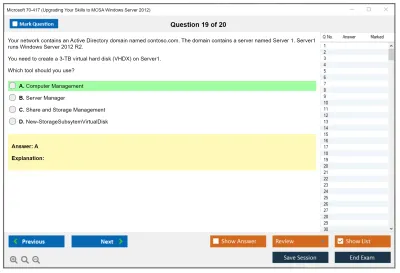 Microsoft 70-417 Upgrading Your Skills to MCSA Windows Server 2012 Practice test exam simulator test engine exam Prep practice test questions answers Image 19