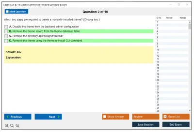 Adobe AD0-E710 Adobe Commerce Front-End Developer Expert Practice test exam simulator test engine exam Prep practice test questions answers Image 2