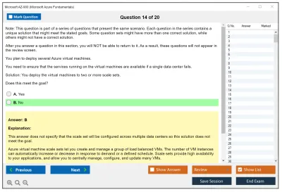 Microsoft AZ-900 Microsoft Azure Fundamentals Practice test exam simulator test engine exam Prep practice test questions answers Image 14