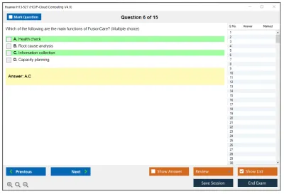 Huawei H13-527 HCIP-Cloud Computing V4.0 Practice test exam simulator test engine exam Prep practice test questions answers Image 6