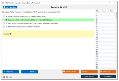 ISC2 CISSP Certified Information Systems Security Professional (CISSP) Practice test exam simulator test engine exam Prep practice test questions answers Image 14