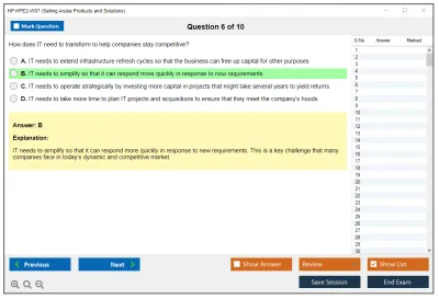 HP HPE2-W07 Selling Aruba Products and Solutions Practice test exam simulator test engine exam Prep practice test questions answers Image 6