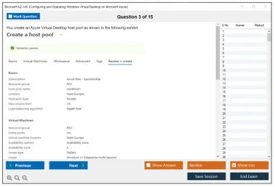 Microsoft AZ-140 Configuring and Operating Windows Virtual Desktop on Microsoft Azure Practice test exam simulator test engine exam Prep practice test questions answers Image 3
