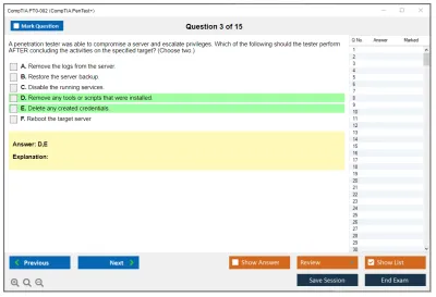 CompTIA PT0-002 CompTIA PenTest+ Certification Exam Practice test exam simulator test engine exam Prep practice test questions answers Image 3