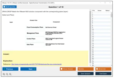 VMware 1V0-701 VMware Certified Associate - Digital Business Transformation (VCA-DBT) Practice test exam simulator test engine exam Prep practice test questions answers Image 1