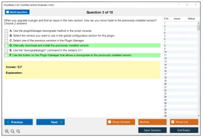 CloudBees CJE Certified Jenkins Engineer (CJE) Practice test exam simulator test engine exam Prep practice test questions answers Image 3