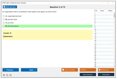 APBM CBM Certified Business Manager Practice test exam simulator test engine exam Prep practice test questions answers Image 3