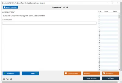Checkpoint 156-915.77 Check Point Certified Security Expert Update Practice test exam simulator test engine exam Prep practice test questions answers Image 7
