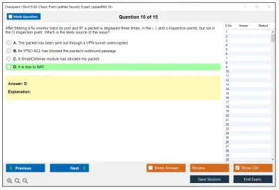 Checkpoint 156-915.80 Check Point Certified Security Expert UpdateR80.10 Practice test exam simulator test engine exam Prep practice test questions answers Image 10
