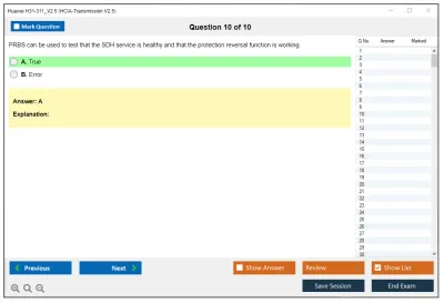 Huawei H31-311_V2.5 HCIA-Transmission V2.5 Practice test exam simulator test engine exam Prep practice test questions answers Image 10